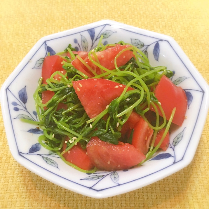 野菜たっぷり トマトと豆苗のコク旨ナムル レシピ 作り方 By ヤスのり子 楽天レシピ 野菜たっぷり トマトと豆苗のコク旨ナムル レシピ 作り方 By ヤスのり子 楽天レシピ